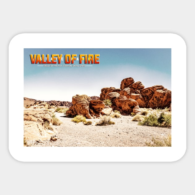 Valley of Fire State Park Sticker by Gestalt Imagery